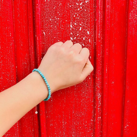 14K gold-filled and Turquoise bracelet - Picture 4 of 4